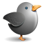 Twitter Grey Bird Icon 64x64 png