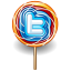 Twitter Lollipop Icon 64x64 png