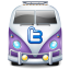 Twitter Van Purple Icon 64x64 png