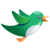 Twitter Green Birdie Icon 72x72 png