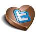 Twitter Heart Chocolate Icon 72x72 png