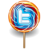 Twitter Lollipop Icon 72x72 png
