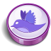 Twitter Purple Cooky Icon 72x72 png