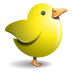 Twitter Yellow Bird Icon 72x72 png
