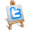 Twitter Art Icon 96x96 png