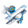 Twitter Flying Boy Blue Icon 96x96 png