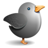 Twitter Grey Bird Icon 96x96 png