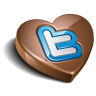 Twitter Heart Chocolate Icon 96x96 png
