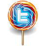Twitter Lollipop Icon 96x96 png