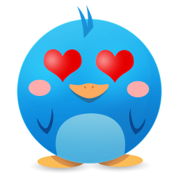 Cute Twitter3 Icon 256x256 png