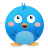 Cute Twitter2 Icon 48x48 png