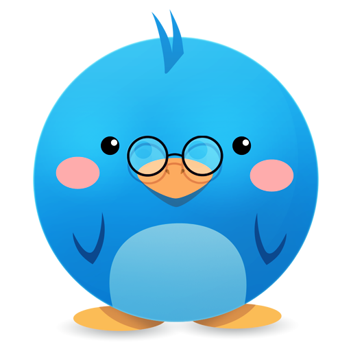Cute Twitter4 Icon 512x512 png