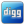 Digg 2 Square Icon 24x24 png