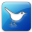 Twitter Bird 3 Square Icon 32x32 png