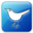 Twitter Bird 2 Square Icon 48x48 png
