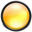 Yellow Button Icon