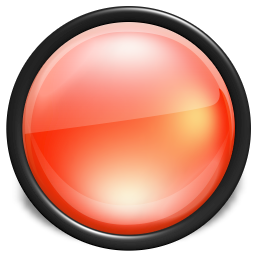 Orange Red Button Icon 256x256 png