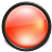 Orange Red Button Icon