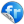 Flickr Blue Icon 24x24 png