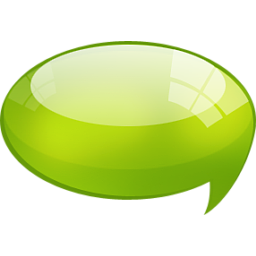 Speech Bubble Green Icon 256x256 png