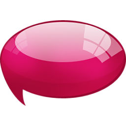 Speech Bubble Pink Icon 256x256 png
