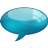 Speech Bubble Blue Icon