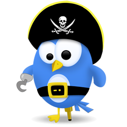 Twitter Pirate Icon 256x256 png