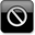 Black Style 14 No Entry Icon 32x32 png