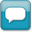 Blue Style 02 Talk Icon 32x32 png