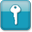 Blue Style 07 Key Icon 32x32 png