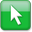 Green Style 04 Pointer Icon 32x32 png