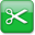 Green Style 05 Cut Icon 32x32 png