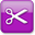 Purple Style 05 Cut Icon 32x32 png