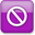 Purple Style 14 No Entry Icon 32x32 png