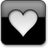 Black Style 01 Heart Icon 48x48 png