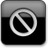 Black Style 14 No Entry Icon 48x48 png