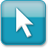 Blue Style 04 Pointer Icon 48x48 png