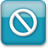 Blue Style 14 No Entry Icon 48x48 png