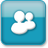 Blue Style 15 Buddies Icon 48x48 png