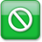 Green Style 14 No Entry Icon 48x48 png