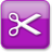 Purple Style 05 Cut Icon