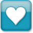 Blue Style 01 Heart Icon 65x65 png