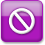 Purple Style 14 No Entry Icon 65x65 png