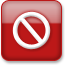 Red Style 14 No Entry Icon 65x65 png