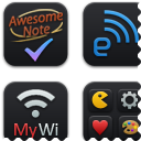 Black'UPS Icons for iPod