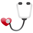 Stethoscope No Shadow Icon 128x128 png