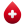 Blood Drop No Shadow Icon 24x24 png