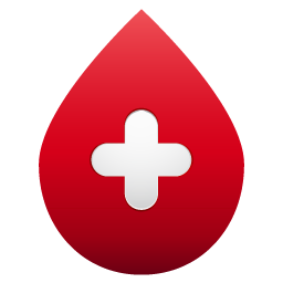 Blood Drop No Shadow Icon 256x256 png