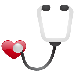 Stethoscope No Shadow Icon 256x256 png