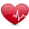 Heart Beat Icon 32x32 png